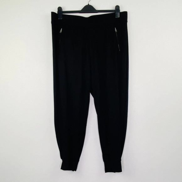 torrid Pants - Torrid Women's 1 Pants Black Relaxed Fit Lightweight Ponte Mid-Rise Jogger BC9